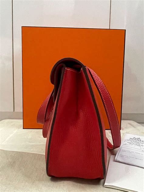 halzan mini handbag hermes red|hermes halzan purses.